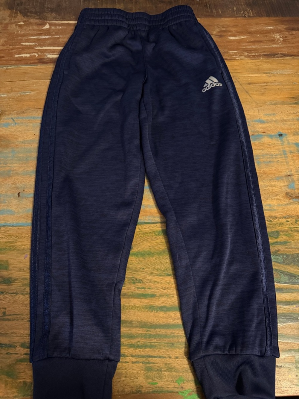 adidas Navy Kids Joggers with Logo